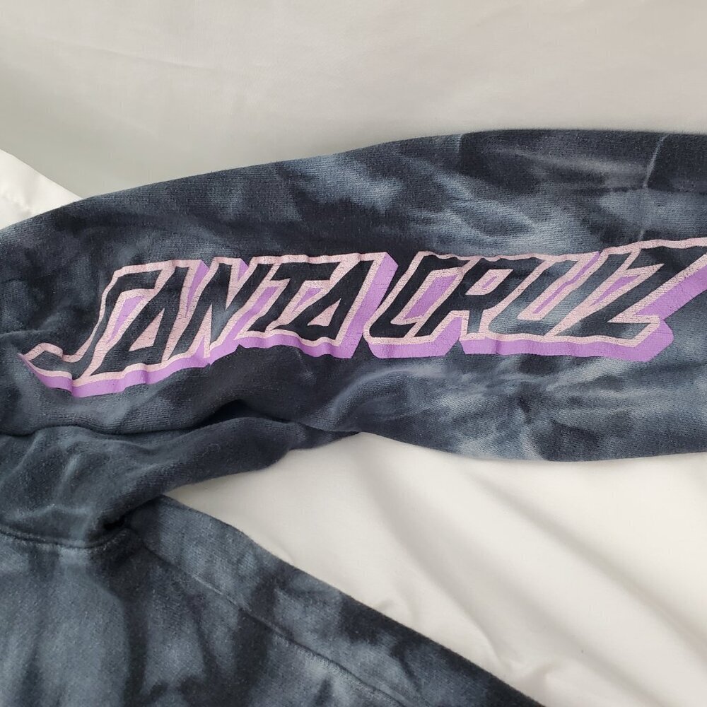 Santa Cruz Skateboards Acid Wash Tie Dye Hoodie Y2K - small - Picture 5 of 9